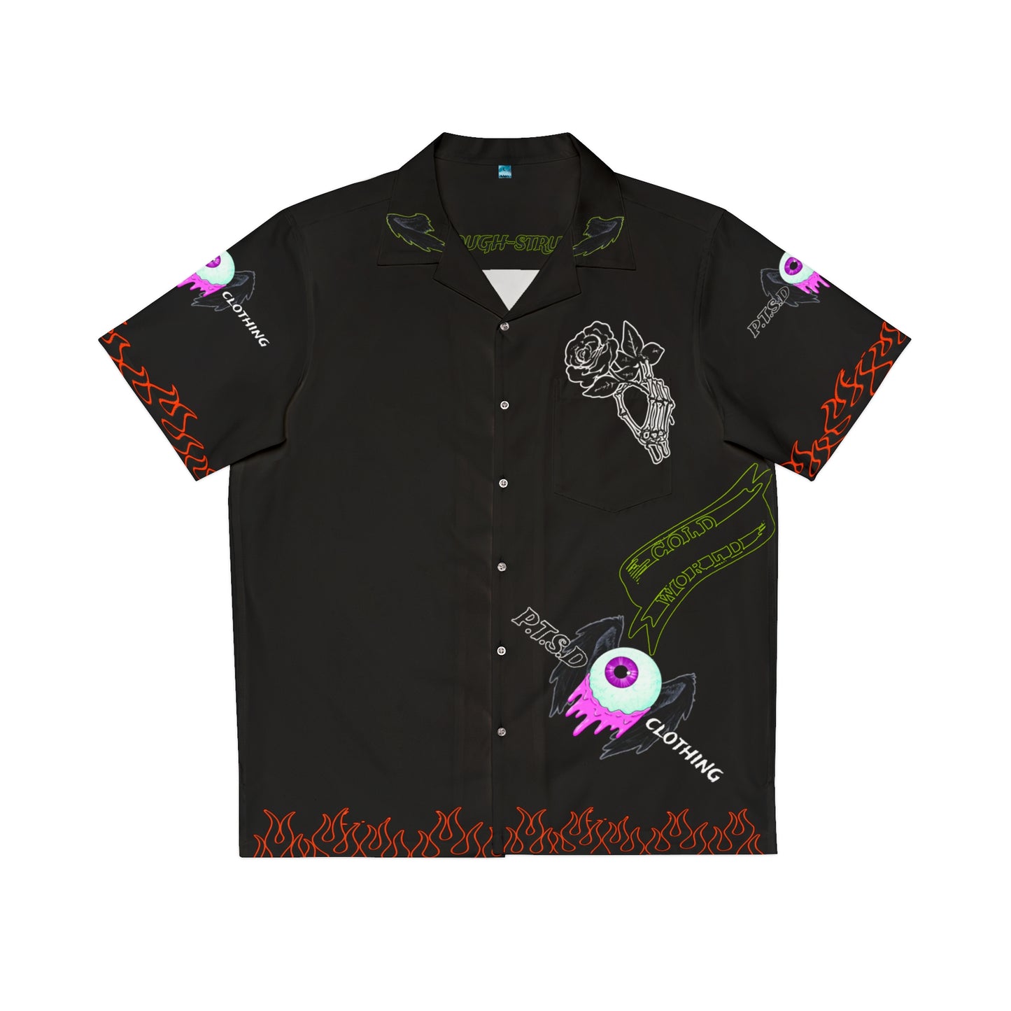 I see you looking P.T.S.D Black Men's Miami Shirt (AOP)