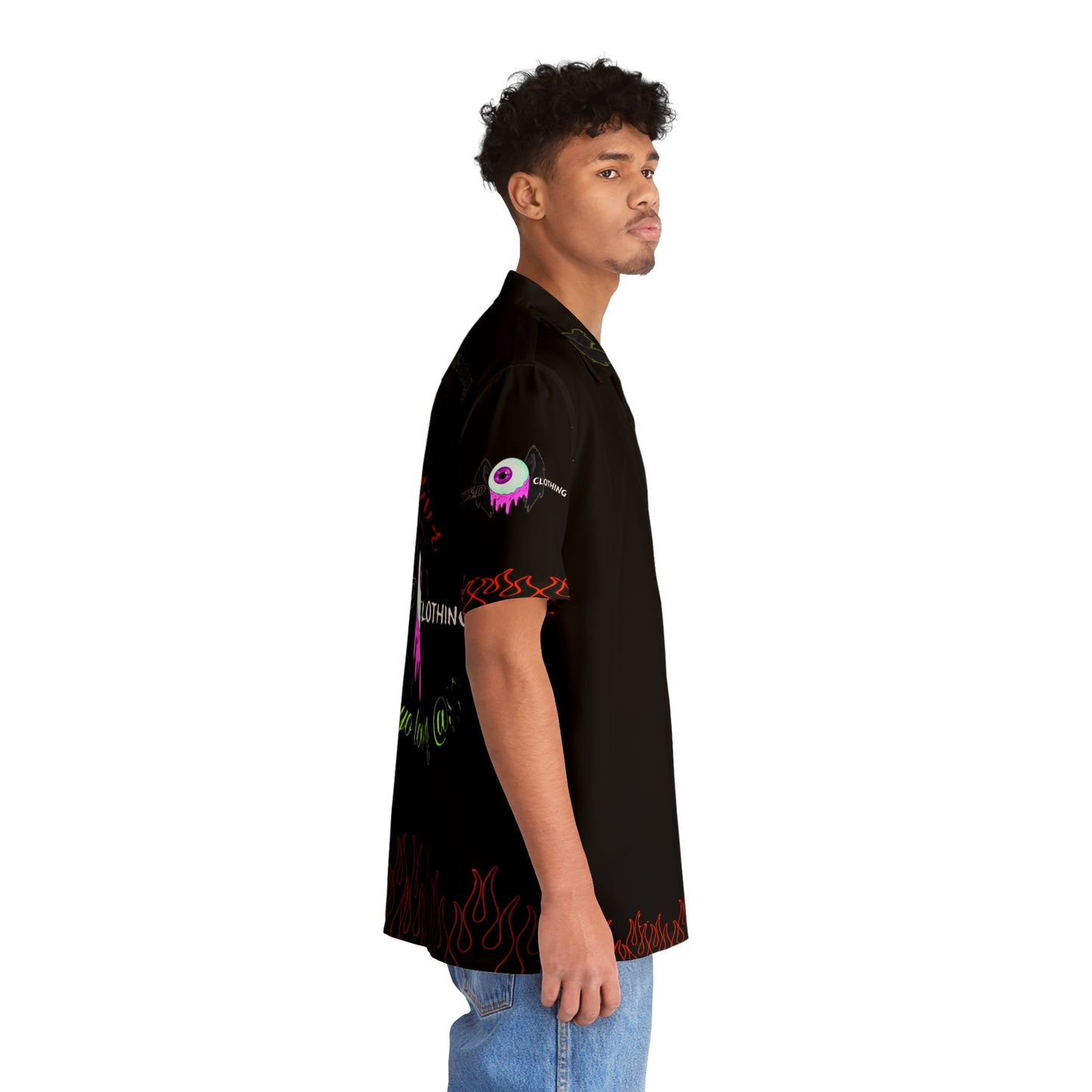 I see you looking P.T.S.D Black Men's Miami Shirt (AOP)