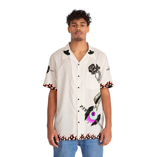 I see you looking P.T.S.D white Men's Miami Shirt (AOP)